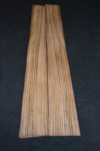 Zebrano fineer 120 x 13-14 cm | 0.6 mm | 0,162m&sup2; 