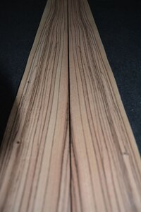 Zebrano fineer 280 x 9-12 cm | 0.6 mm | 0,294m&sup2;