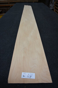 Esdoorn fineer 220 x 20-24cm | 0.6mm | 0,484m&sup2;