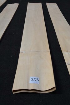 Esdoorn fineer 155 x 21 cm | 0.6mm | 0,3255m&sup2;