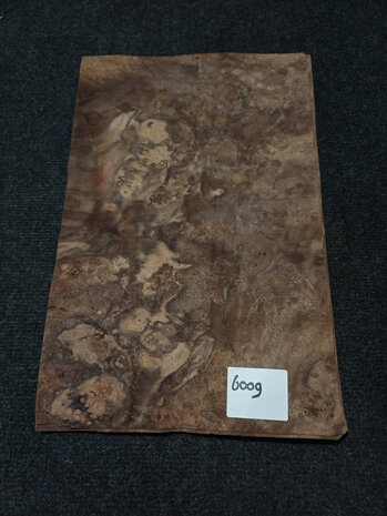 Wortelnoten fineer 39 x 25 - 25 cm | 0.6 mm | 0,1463 m&sup2;