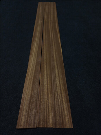 Dibetou fineer 155 x 8,5 - 10 cm | 0.6 mm | 0,2093 m&sup2;