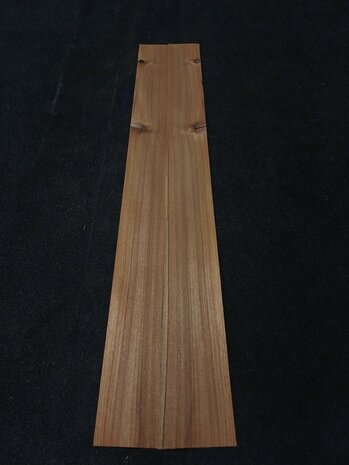 Teak fineer 144 x 13,5 - 12 cm | 0.6 mm | 0,2808 m&sup2;