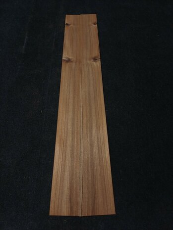 Teak fineer 144 x 13,5 - 12 cm | 0.6 mm | 0,2808 m&sup2;